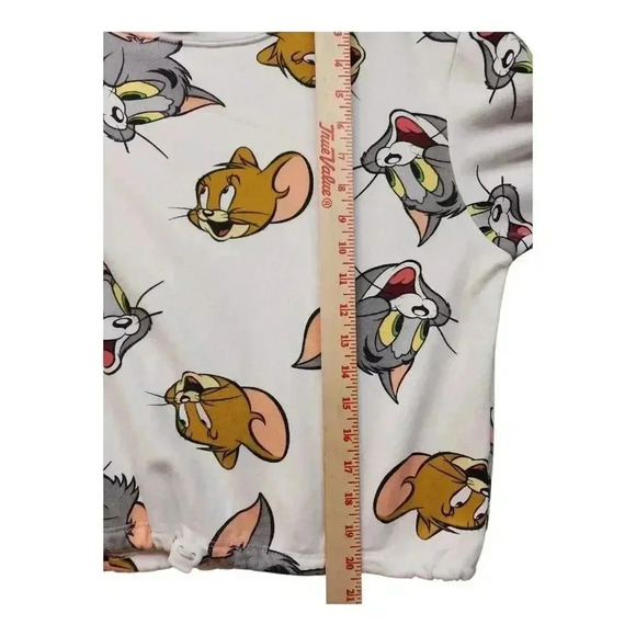 Tom & Jerry Graphic Sweatshirt Cozy Cotton Blend Size S - Picture 8 of 9
